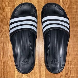 Adidas Duramo Slides (WORN ONCE, PERFECT CONDITION)